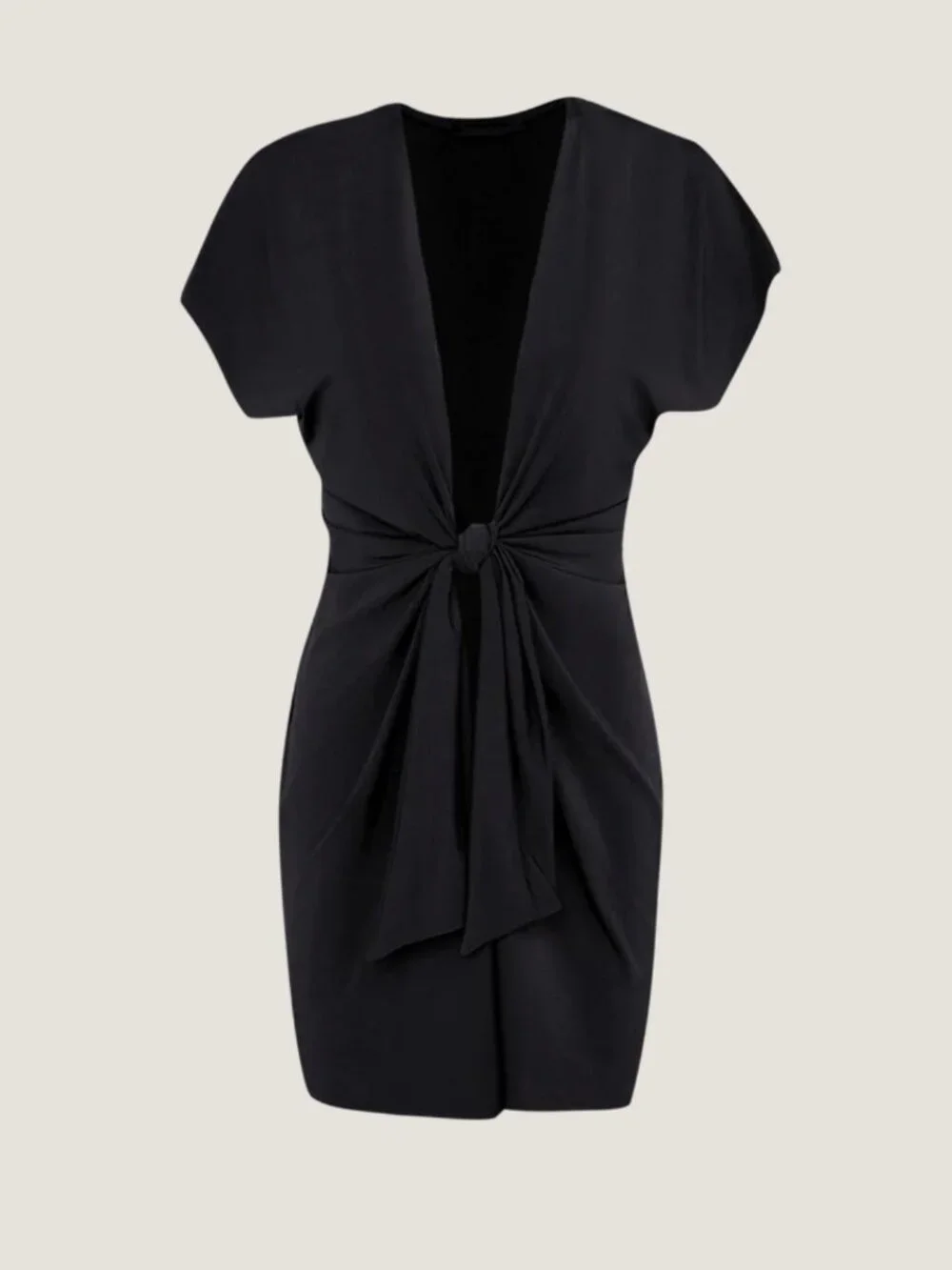 Aqua Aura Black Vix Sasha Short Cover Up - Picture 2 of 5